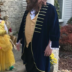 Majestic Blue and Gold Beast Costume for adult (Beauty and the beast)